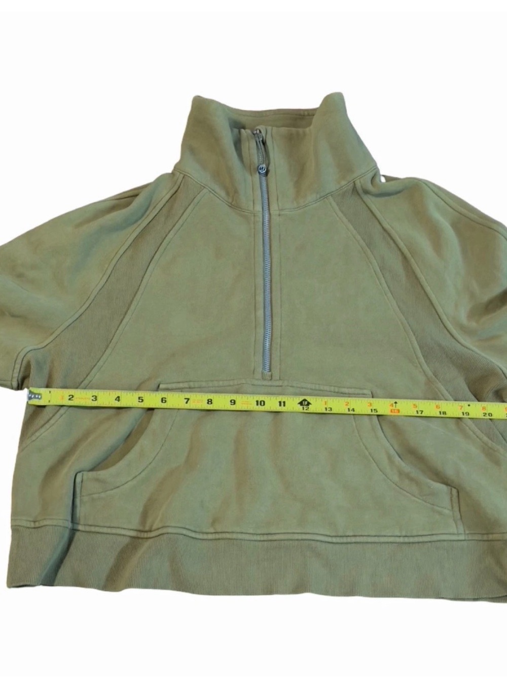 lululemon athletica Olive Green Half-Zip Pullover - Picture 7 of 8